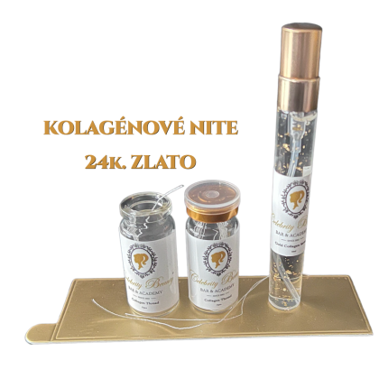kolagenové nitě 24k zlato