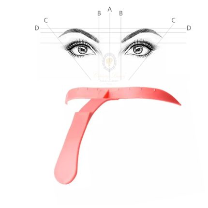 pravítko na obočí